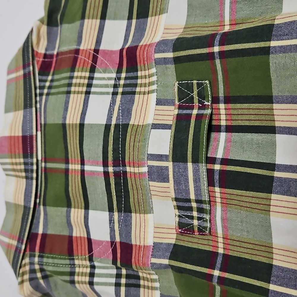 Orvis Sporting Traditions Short Sleeve Green Plaid Two Pocket Shirt Sze XL #1057 - Picture 14 of 16